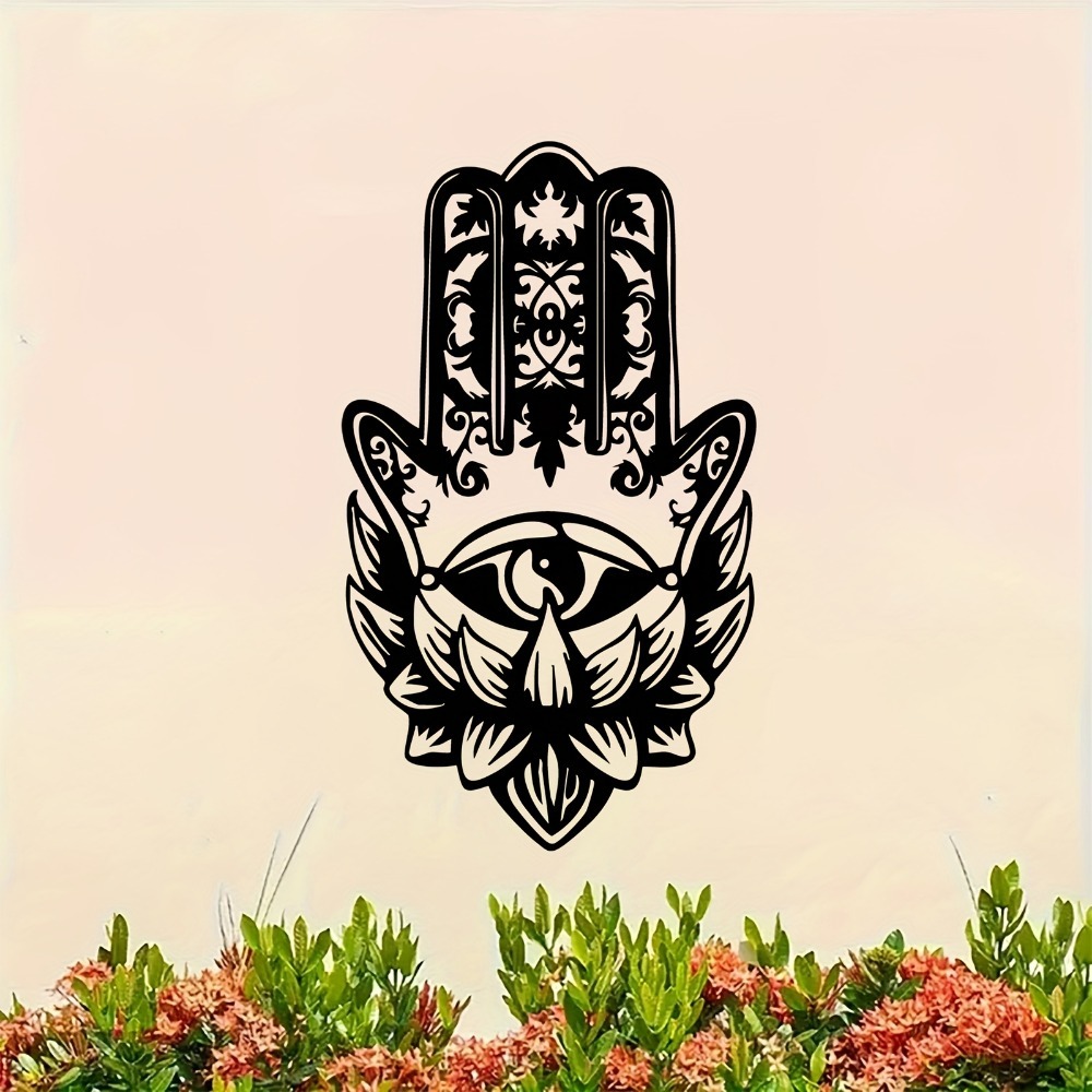Wall Art - CIFBUY 함사 핸드 이블 아이 메탈