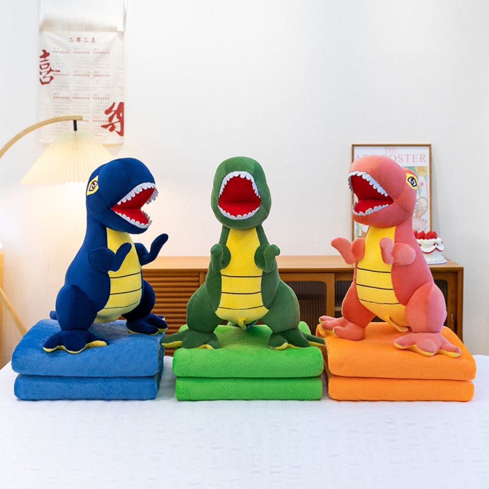 Throw Pillow - 사무실용 2-in-1 만화 캐릭터 베개 담요,