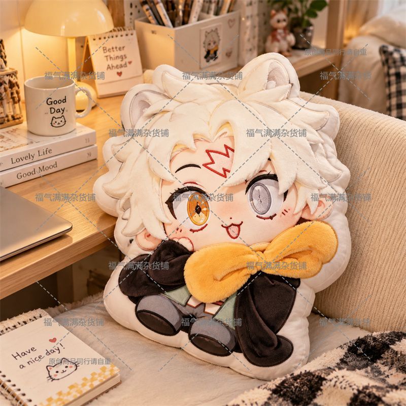 Throw Pillow - 나츠키 스바루, 귀여운 봉제 인형 베개,