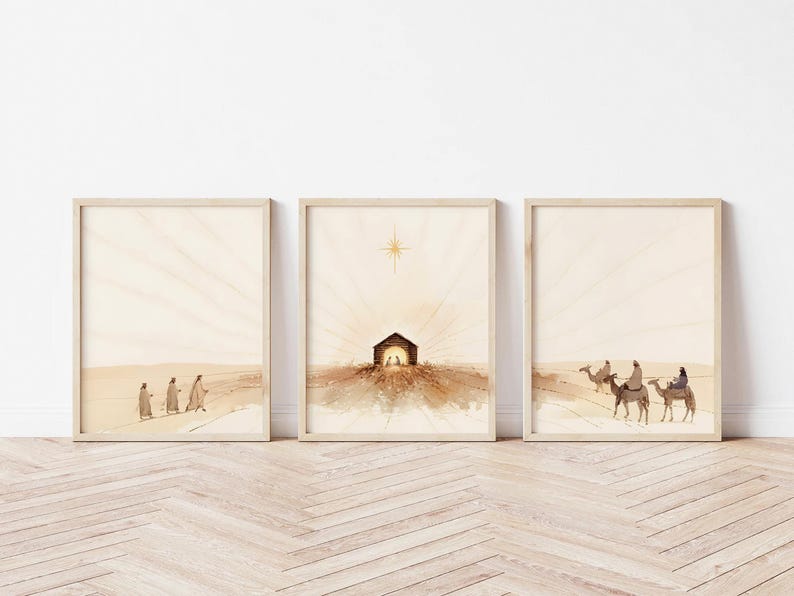 3개 세트 부활절 예수 탄생 장면 아트 캔버스 프린트  - Abstract Canvas Set 리뷰 및 가격