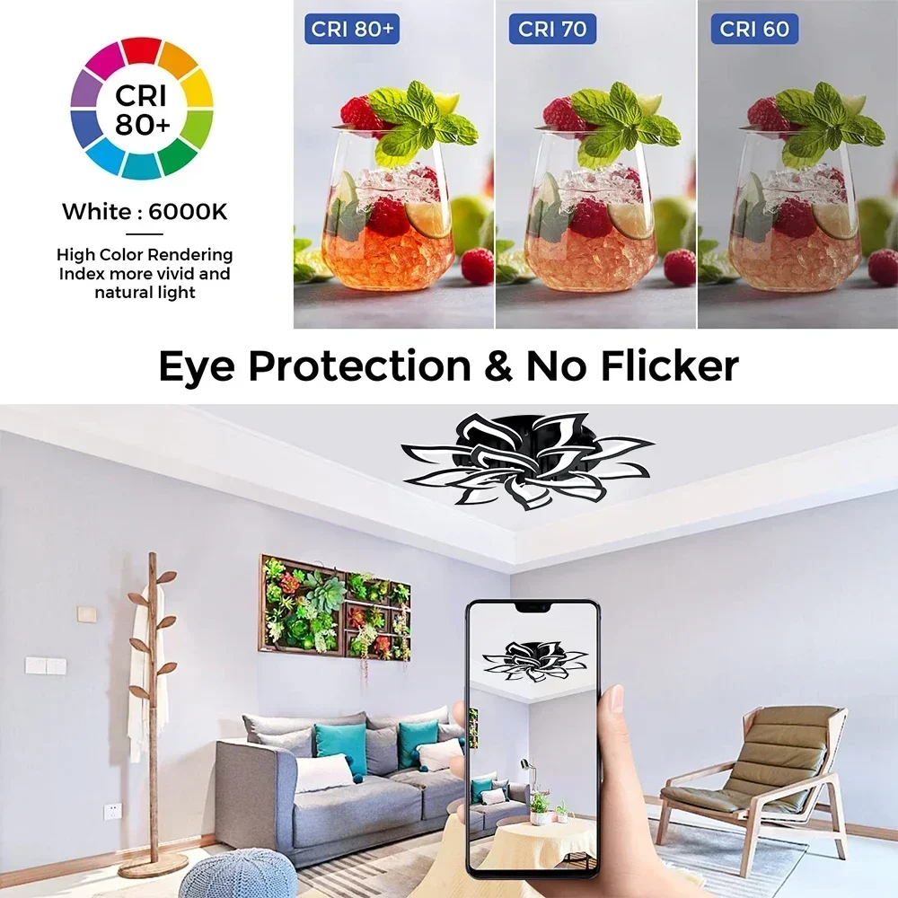 디자이너 LED 꽃잎 샹들리에, 거실 침실 주방 모던  - Interior Design High End 리뷰 및 가격