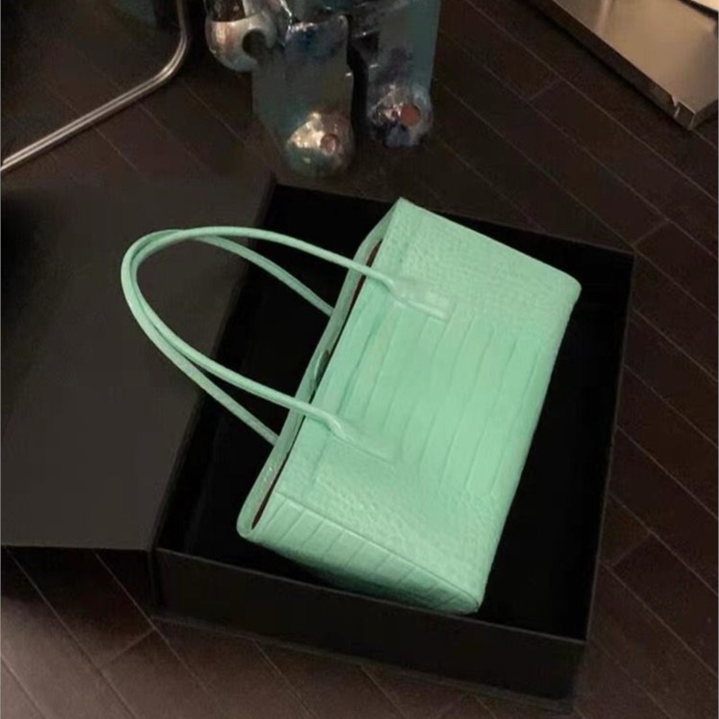 빈티지 그린 토트 백 여성용 가짜 악어 가죽 대용량 하 - Interior Design High End 리뷰 및 가격