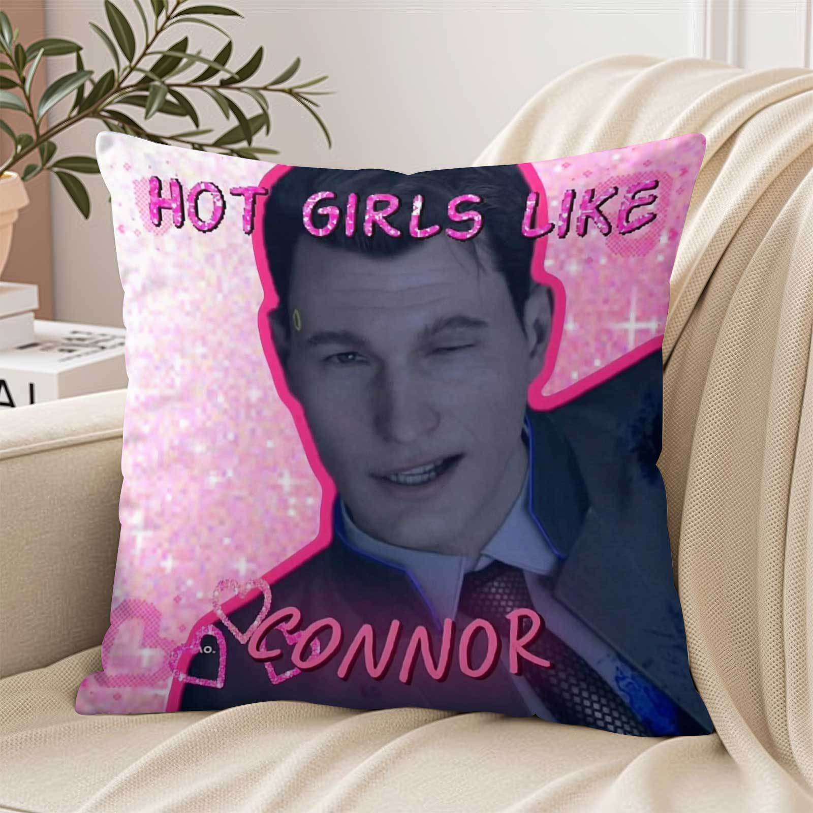 1개 맞춤 제작 CONNOR SO HOT 핑크색 재미있 - Throw Pillow 리뷰 및 가격