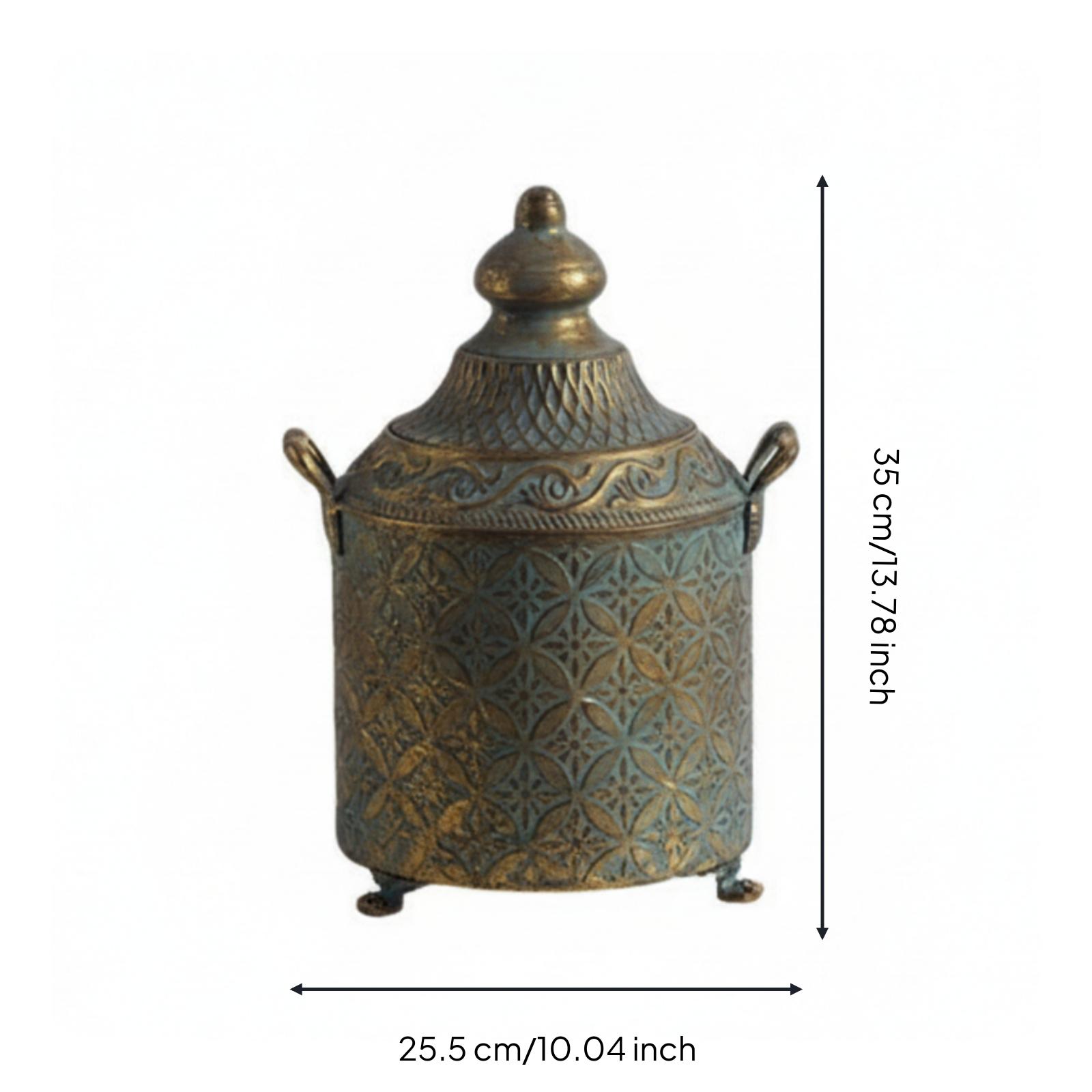 장식용 철제 화병, 앤티크 금장 장식, 빈티지 파티나  - Vase Decor 리뷰 및 가격