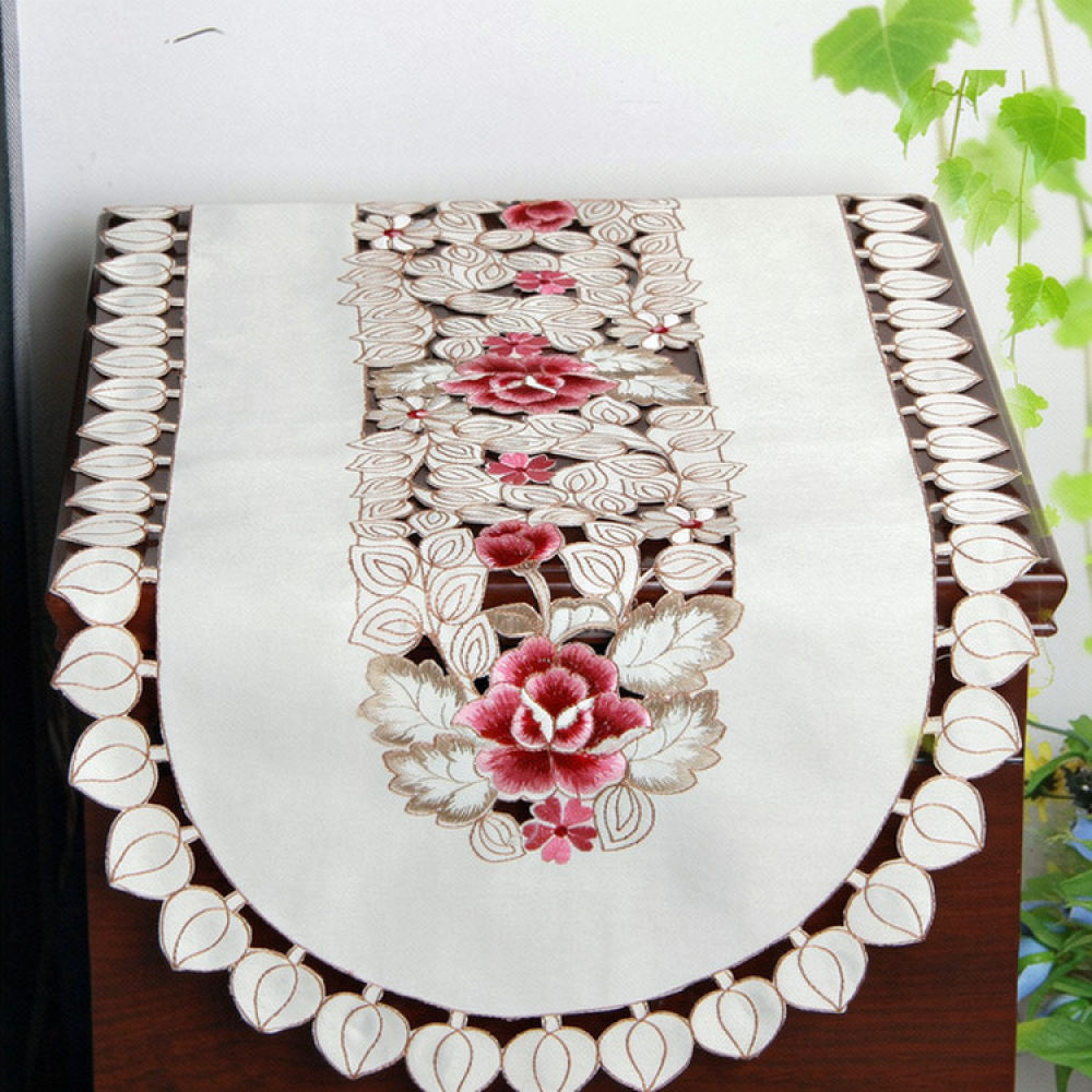 우아한 꽃 자수 장식 테이블 러너, 보헤미안 스타일 식 - Table Runner 리뷰 및 가격