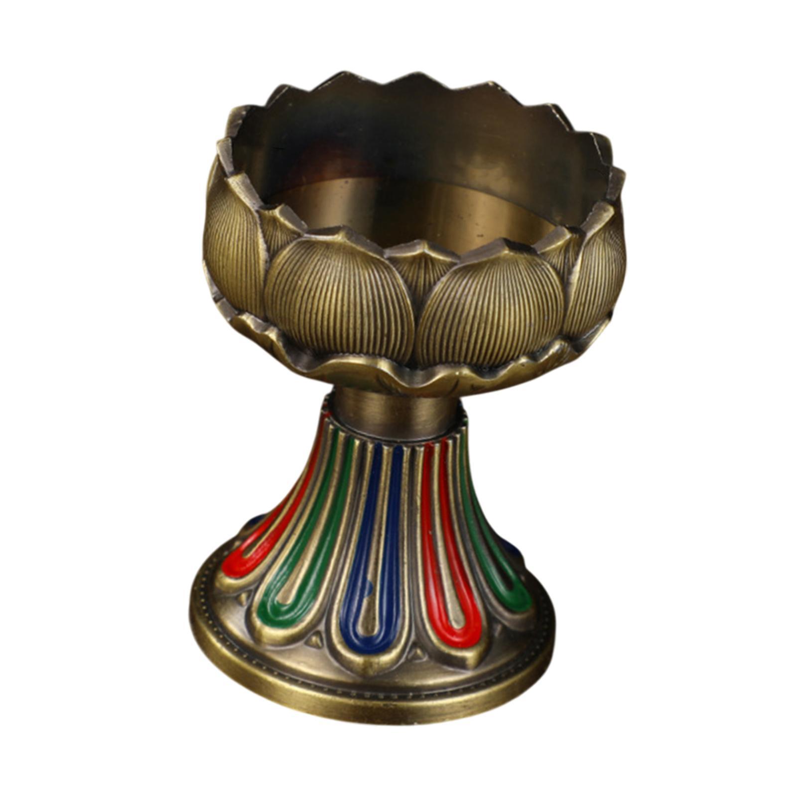 합금 재질의 버터 램프 받침대, 티베트식 오일 램프,  - Candle Holder Decor 리뷰 및 가격