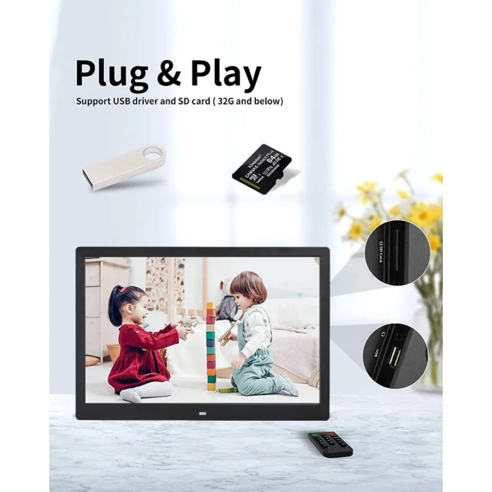 15인치 디지털 사진 프레임, 리모컨이 포함된 LCD  - Picture Frame 리뷰 및 가격