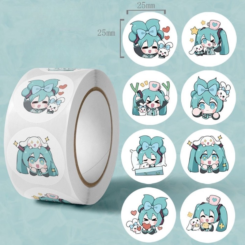 인스 감성 귀여운 하츠네 미쿠 스티커, 만화 장식용 씰 - Wall Sticker 리뷰 및 가격