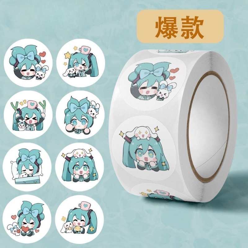 인스 감성 귀여운 하츠네 미쿠 스티커, 만화 장식용 씰 - Wall Sticker 리뷰 및 가격