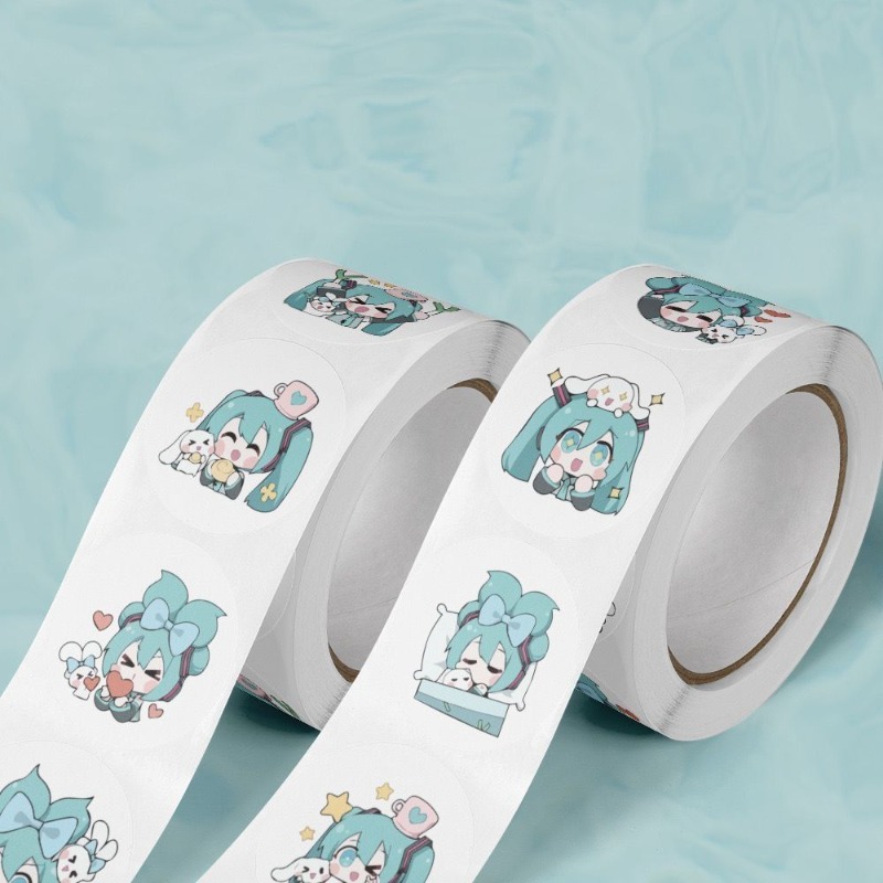 인스 감성 귀여운 하츠네 미쿠 스티커, 만화 장식용 씰 - Wall Sticker 리뷰 및 가격