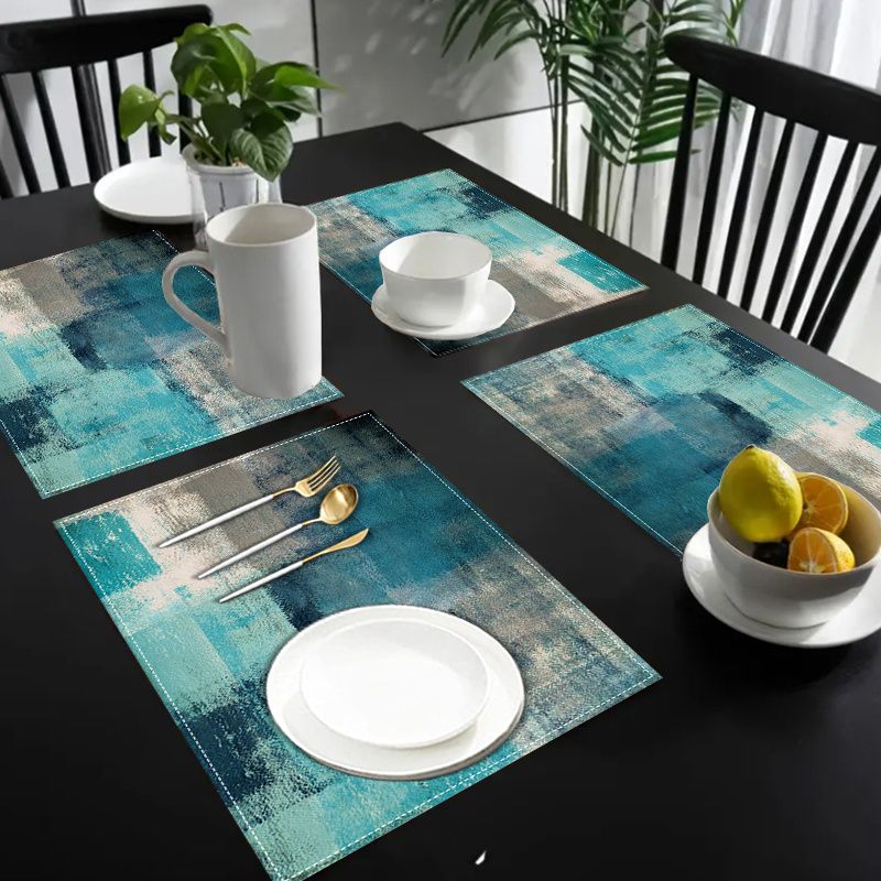 VIKAMA Morandi 추상 잉크 테이블 러너 플레 - Table Runner 리뷰 및 가격
