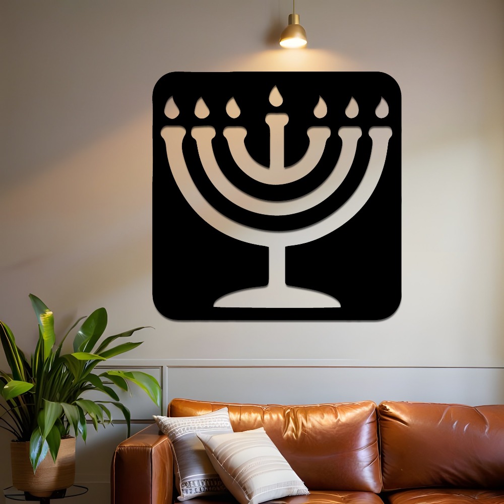 CIFBUY 빈티지 메노라 금속 벽 장식 철제 레이저  - Wall Art 리뷰 및 가격