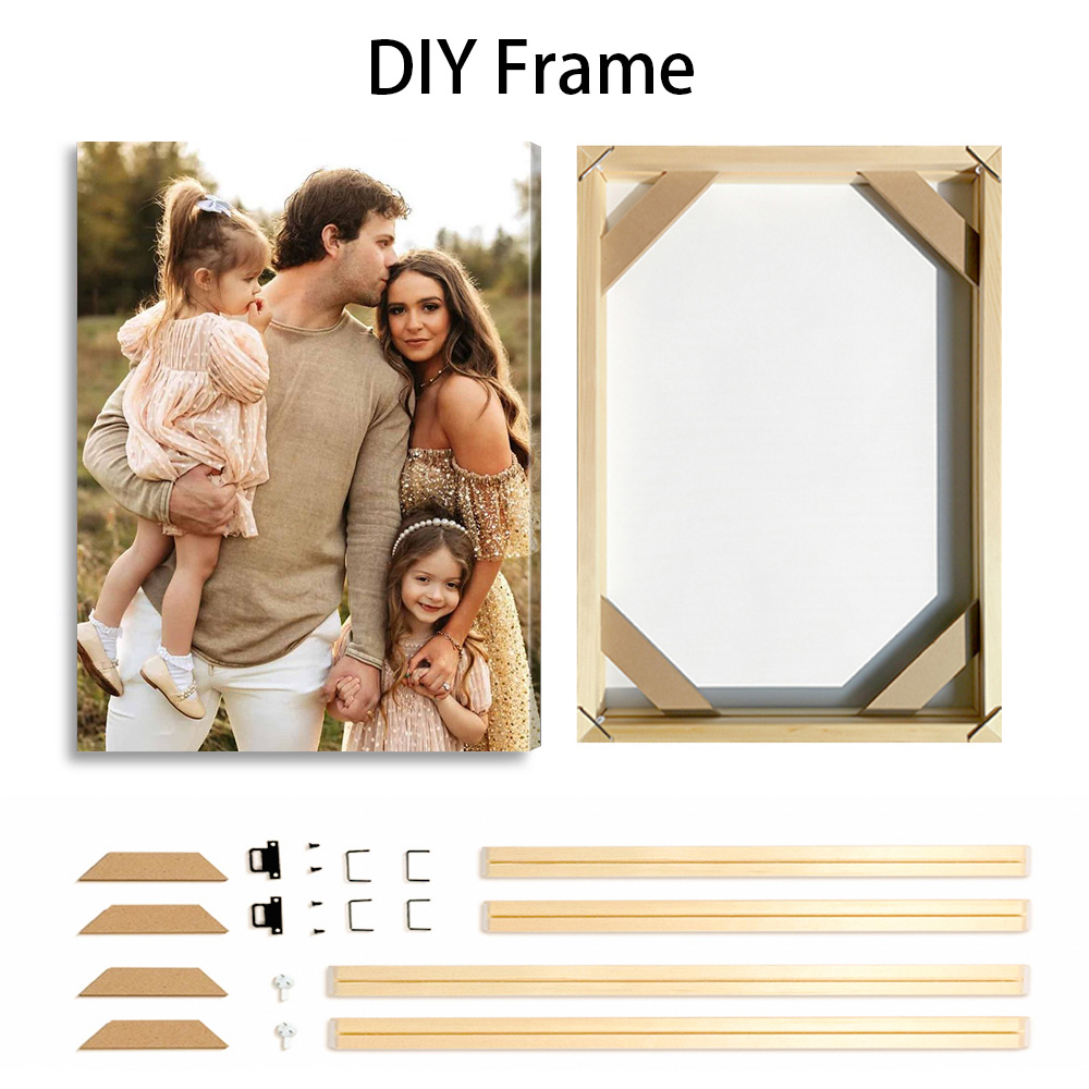 맞춤형 사진 캔버스 1개, DIY 목재 프레임 또는 프 - Picture Frame 리뷰 및 가격